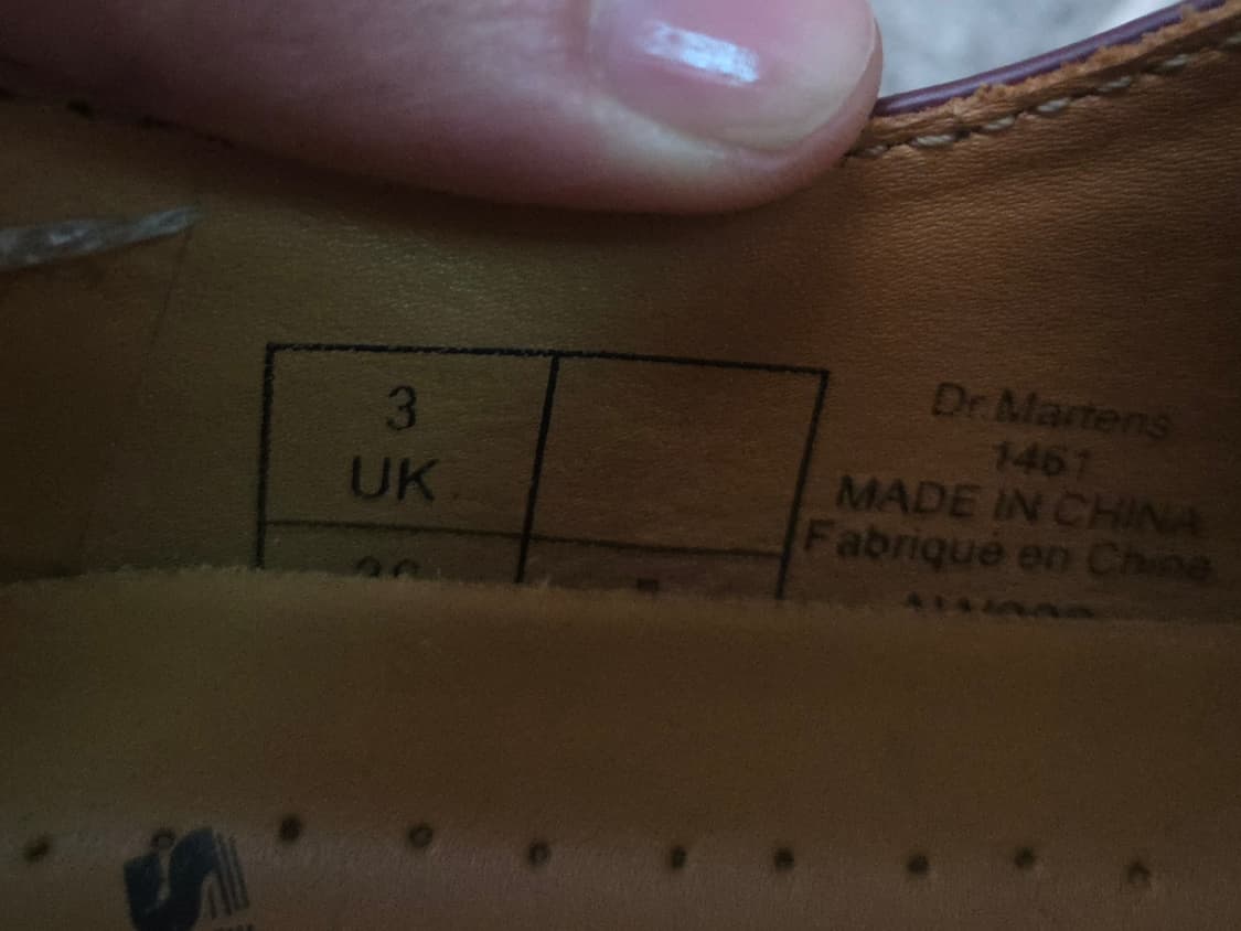 UK3 220 닥터마틴 3홀 1461 스무스 체리레드 상품이미지5