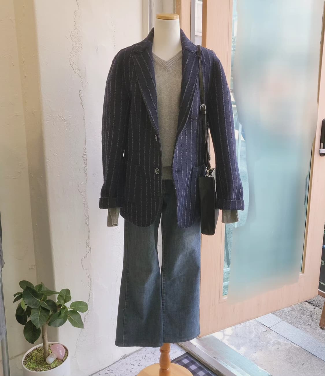 Panicale 스트라이프 모직블레이저(Italy made) 상품이미지2