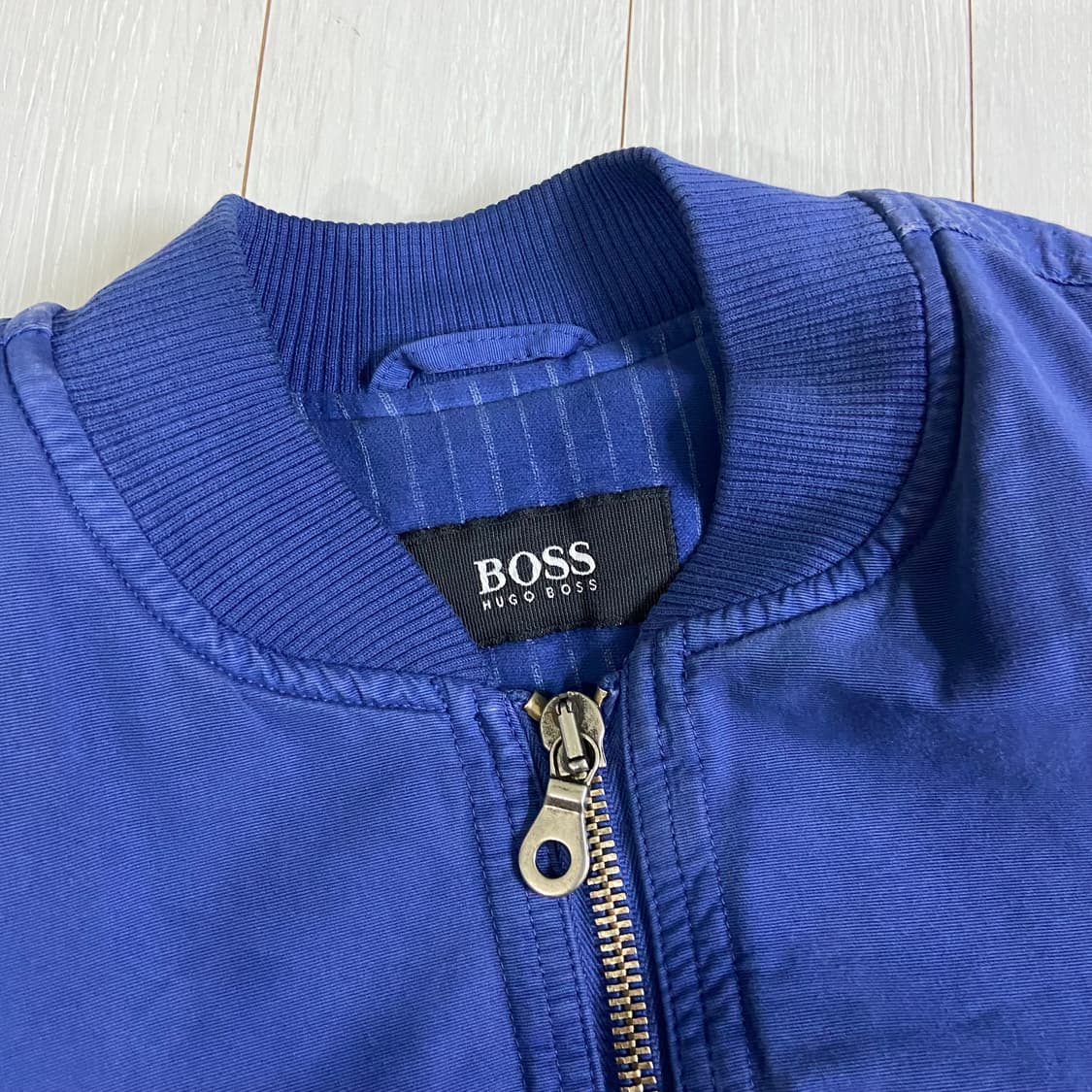 [L] 80s 휴고보스 Hugo Boss 봄버 블루종 자켓 상품이미지4