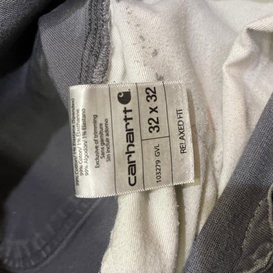 칼하트 카펜터 팬츠 32x32 상품이미지5