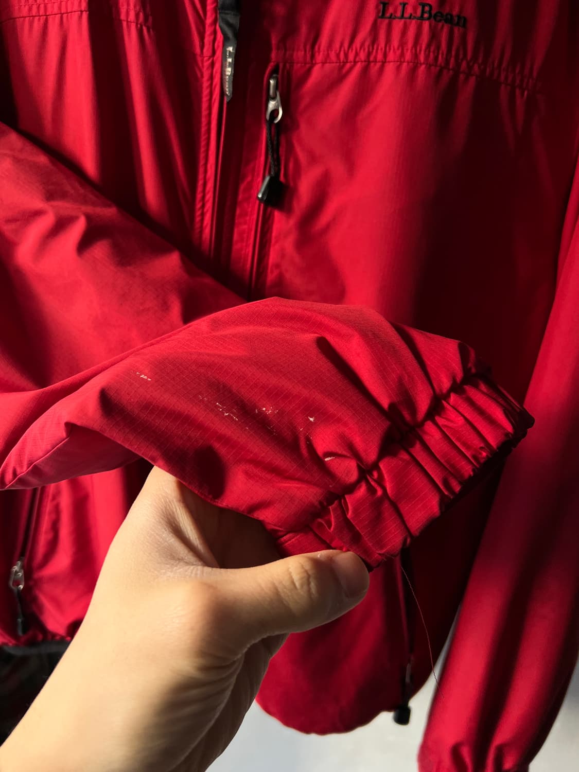 [M]엘엘빈 아웃도어 USA 플리스 라이닝 립스탑 웜업 자켓 상품이미지5