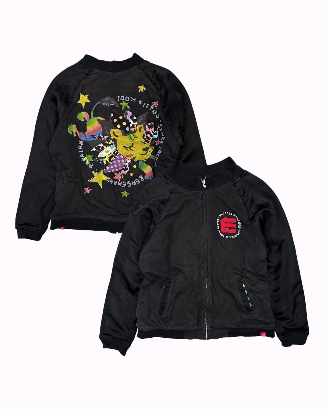 kitsch printing raglan bomber jacket 상품이미지1