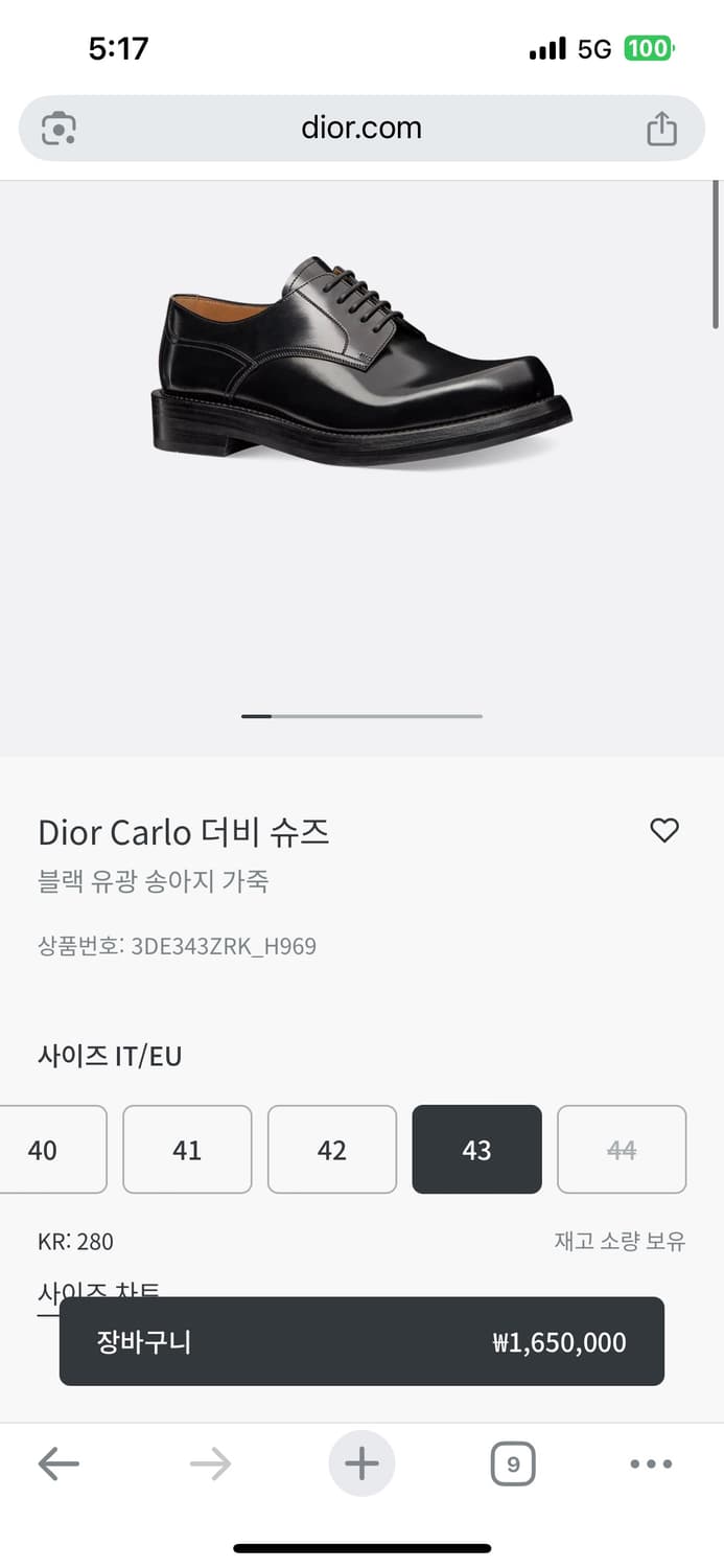 디올 더비 구두 상품이미지3