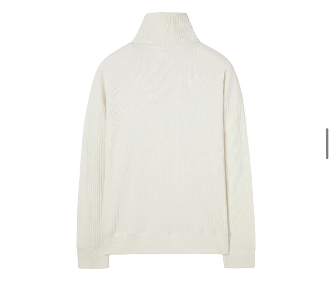 (새상품) 인사일런스 하프 집업 니트 크림 L 상품이미지2