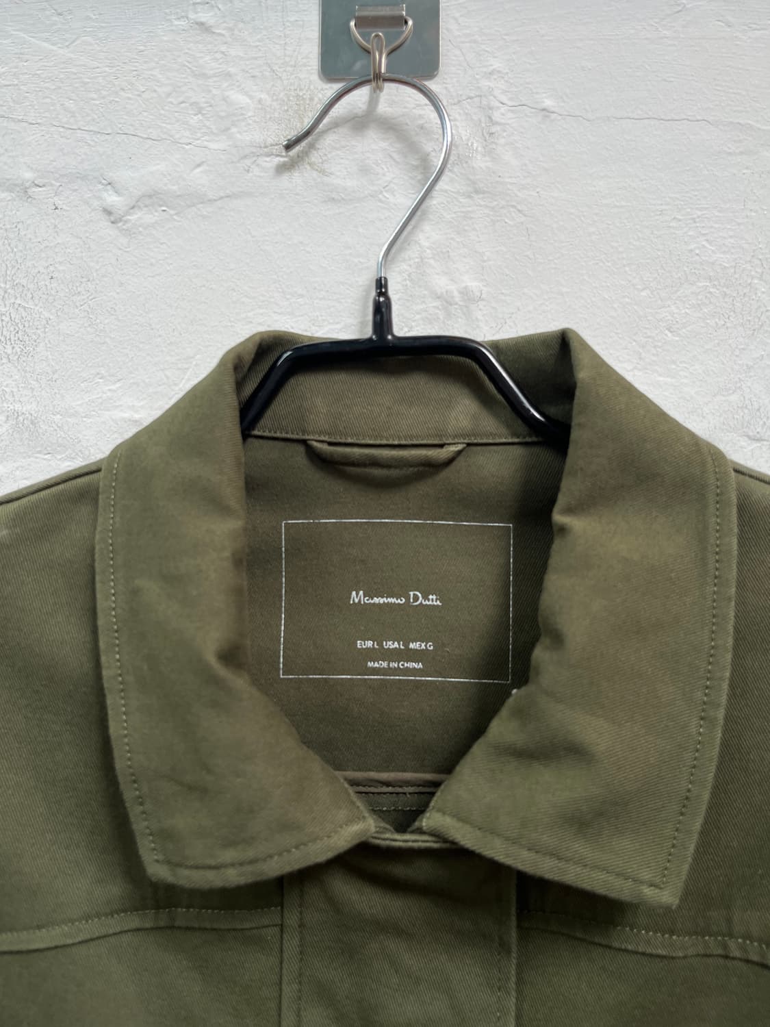 Massimo dutti 우먼 카키 크롭 워크 자켓 L 상품이미지2