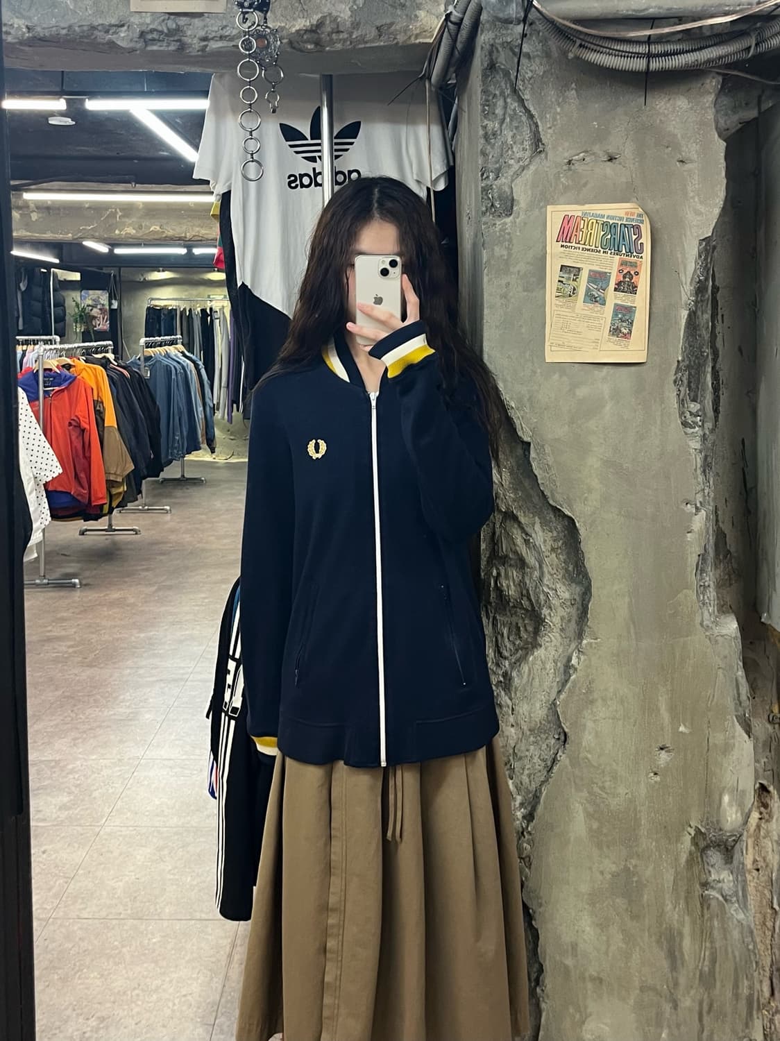 프레드페리 니트 져지 네이비 M #csz2154 상품이미지2