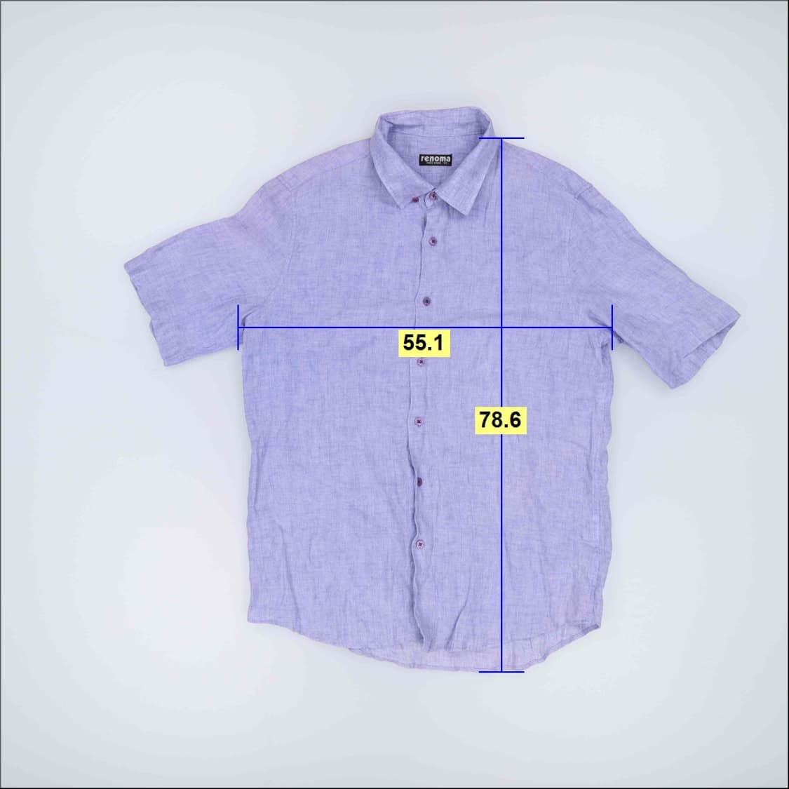 105 레노마 린넨 반팔 셔츠 0323H1 상품이미지6