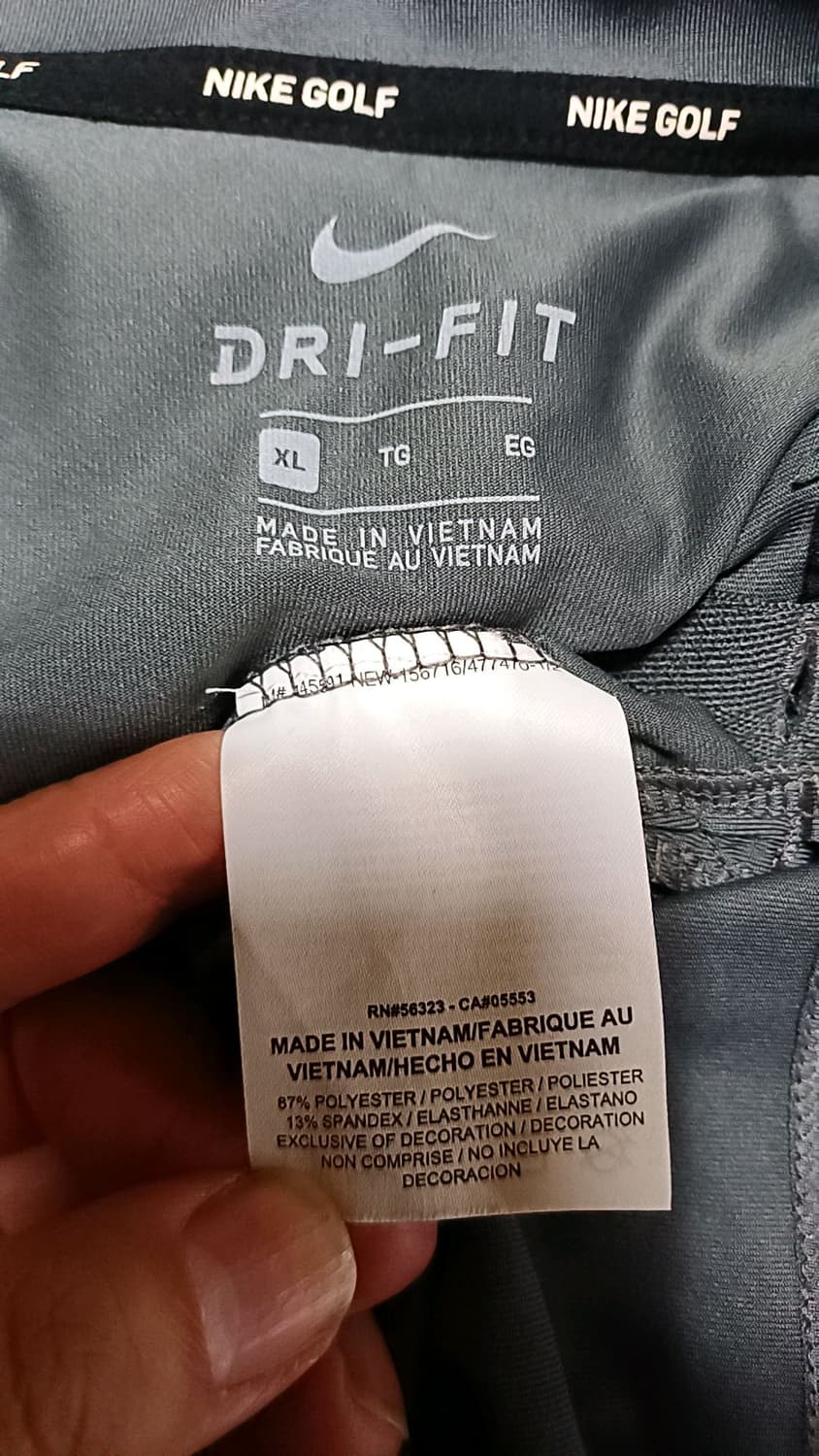나이키골프 기능성티 빅사이즈120 가슴64 기장83 상품이미지5