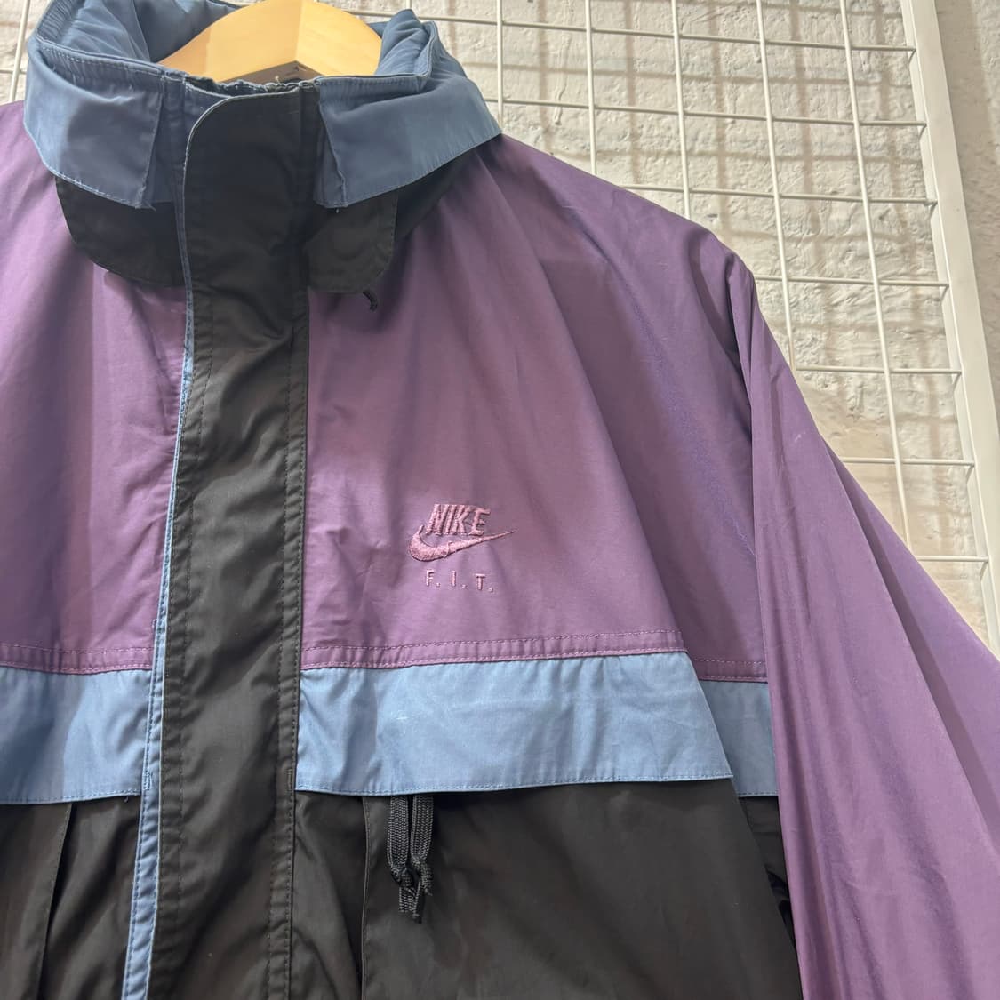 90s 삼나스포츠 나이키 ACG 올드스쿨 배색 바람막이 자켓 L 상품이미지5