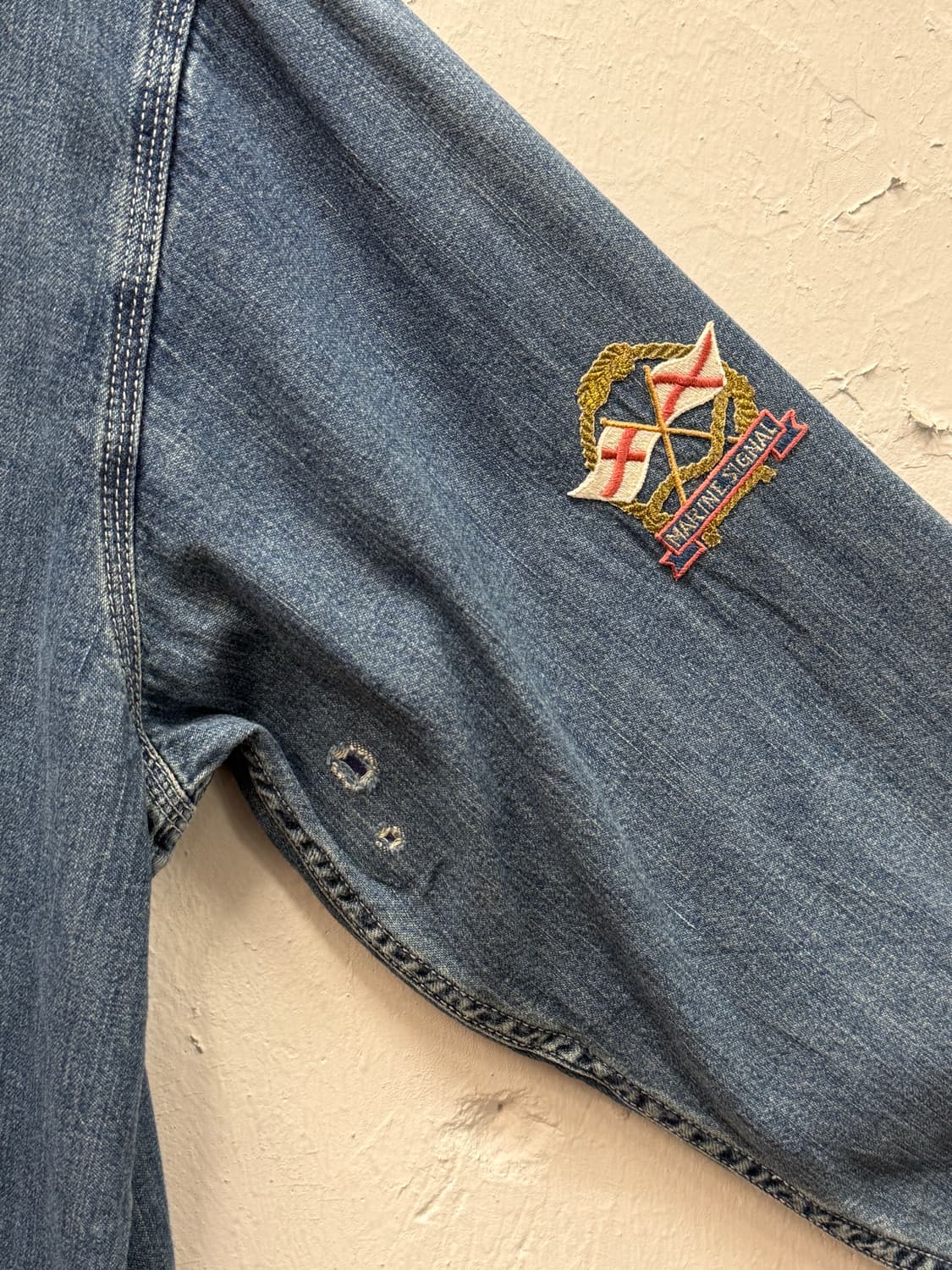 L) 90s Levi’s Marine Signal Patch Denim  상품이미지4