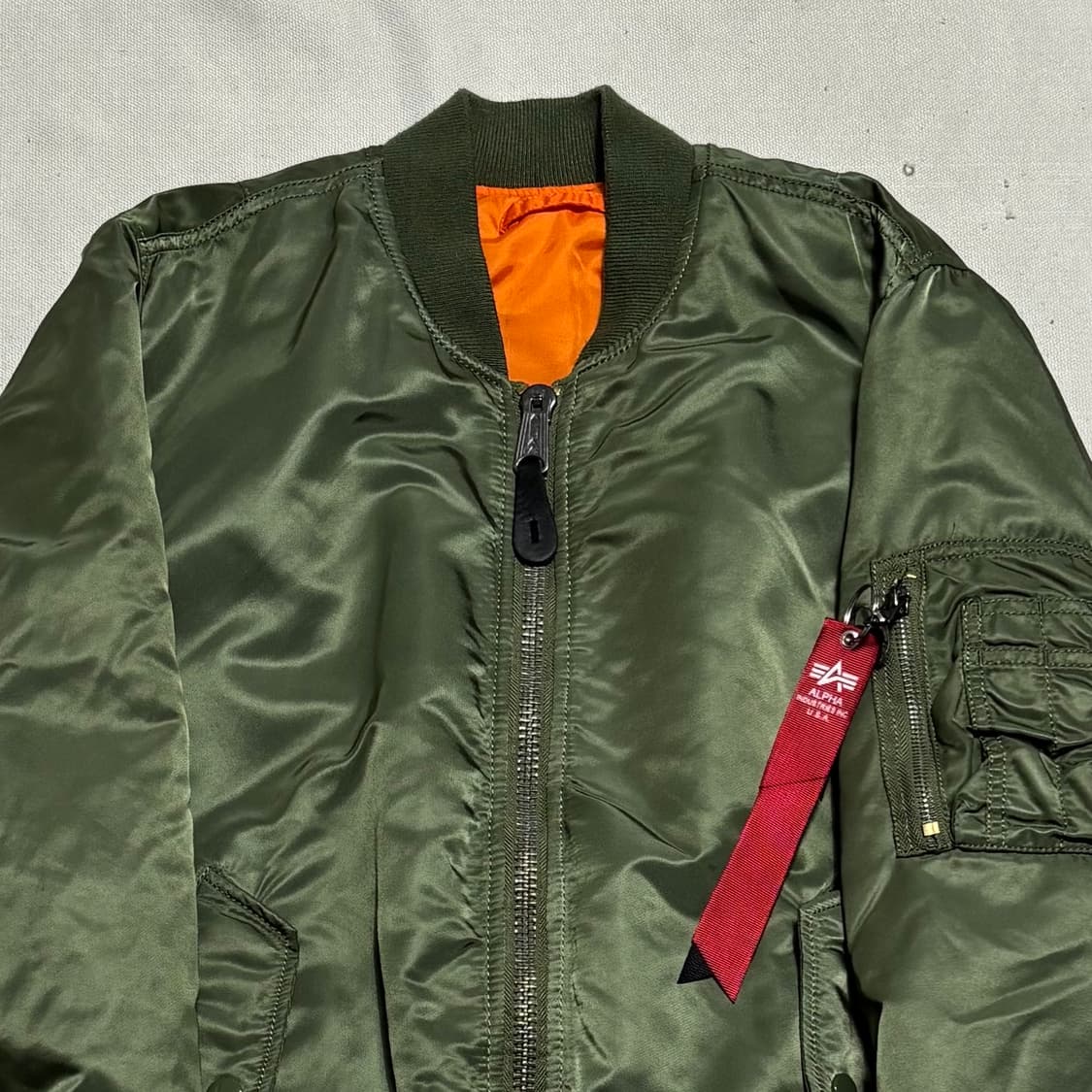 XS 알파 인더스트리 리버시블 ma-1 항공 자켓 상품이미지1