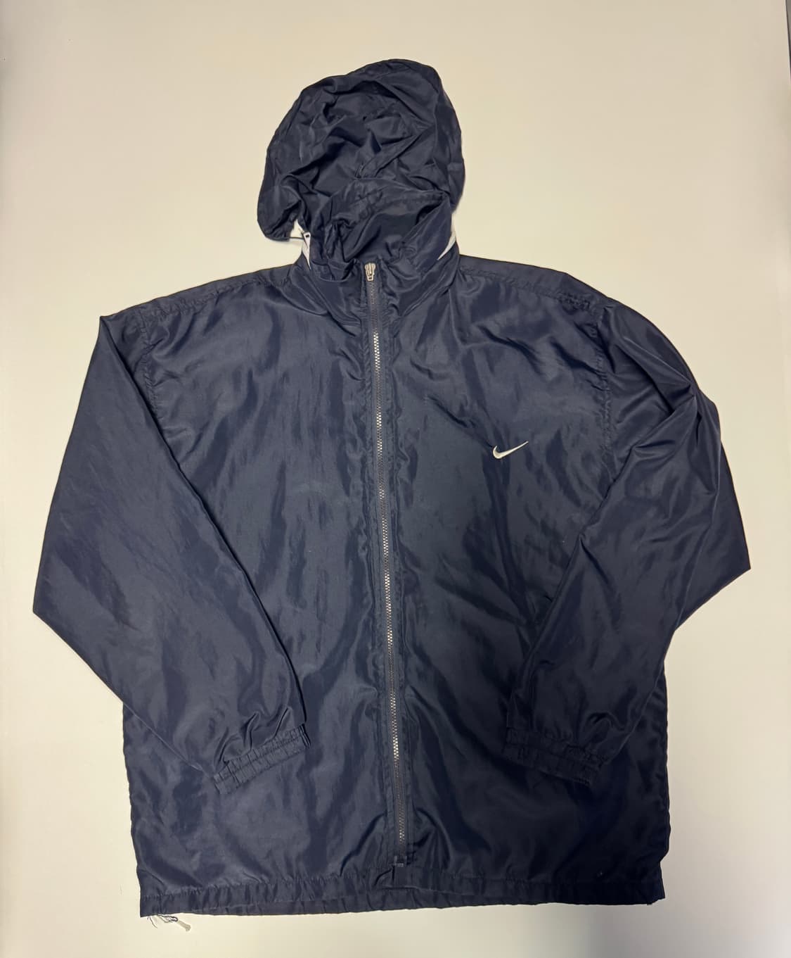 나이키 올드스쿨 뒷 빅 스우시 오버핏 후드 바람막이 네이비 상품이미지2