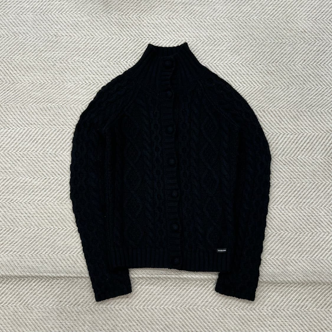 캘빈클라인 꽈배기 니트집업 r2330 상품이미지1