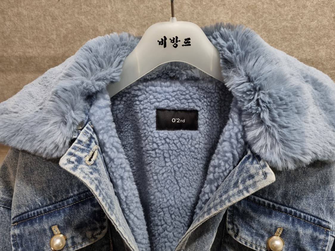 여성 55size 오즈세컨 데님 점퍼 자켓 상품이미지4