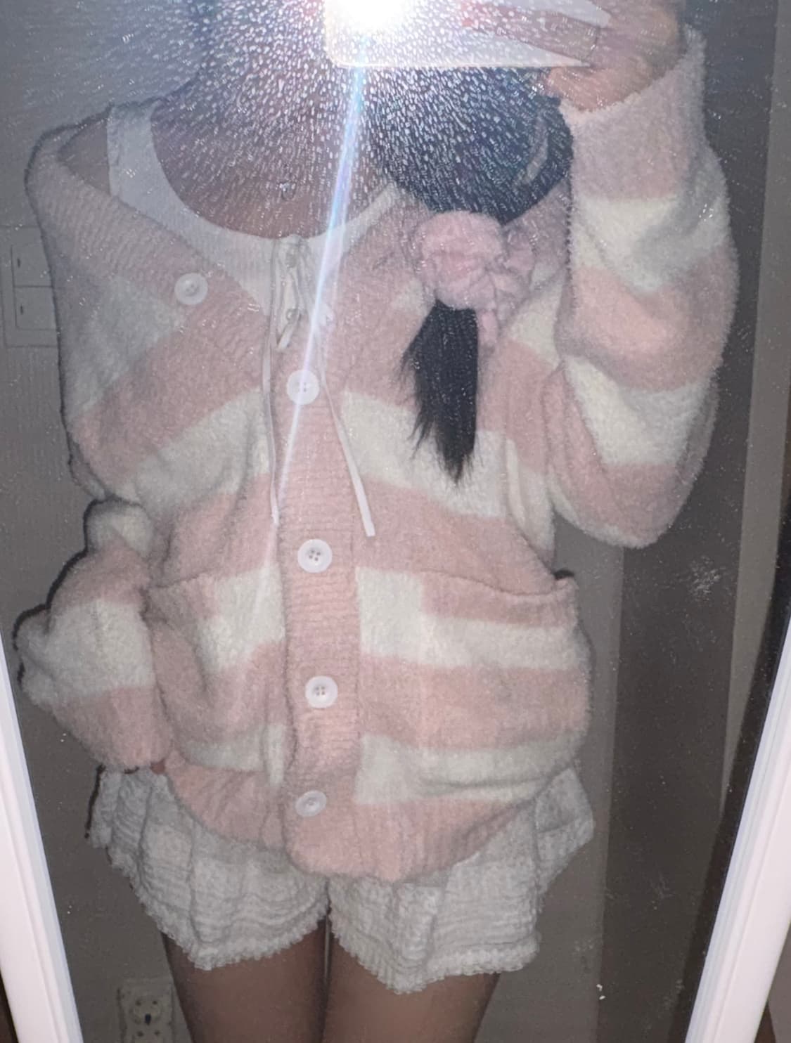 젤피맛 히메갸루 딸기 우유색 뽀글이 룸웨어 가디건 ) 리즈리사 히메갸루 상품이미지1