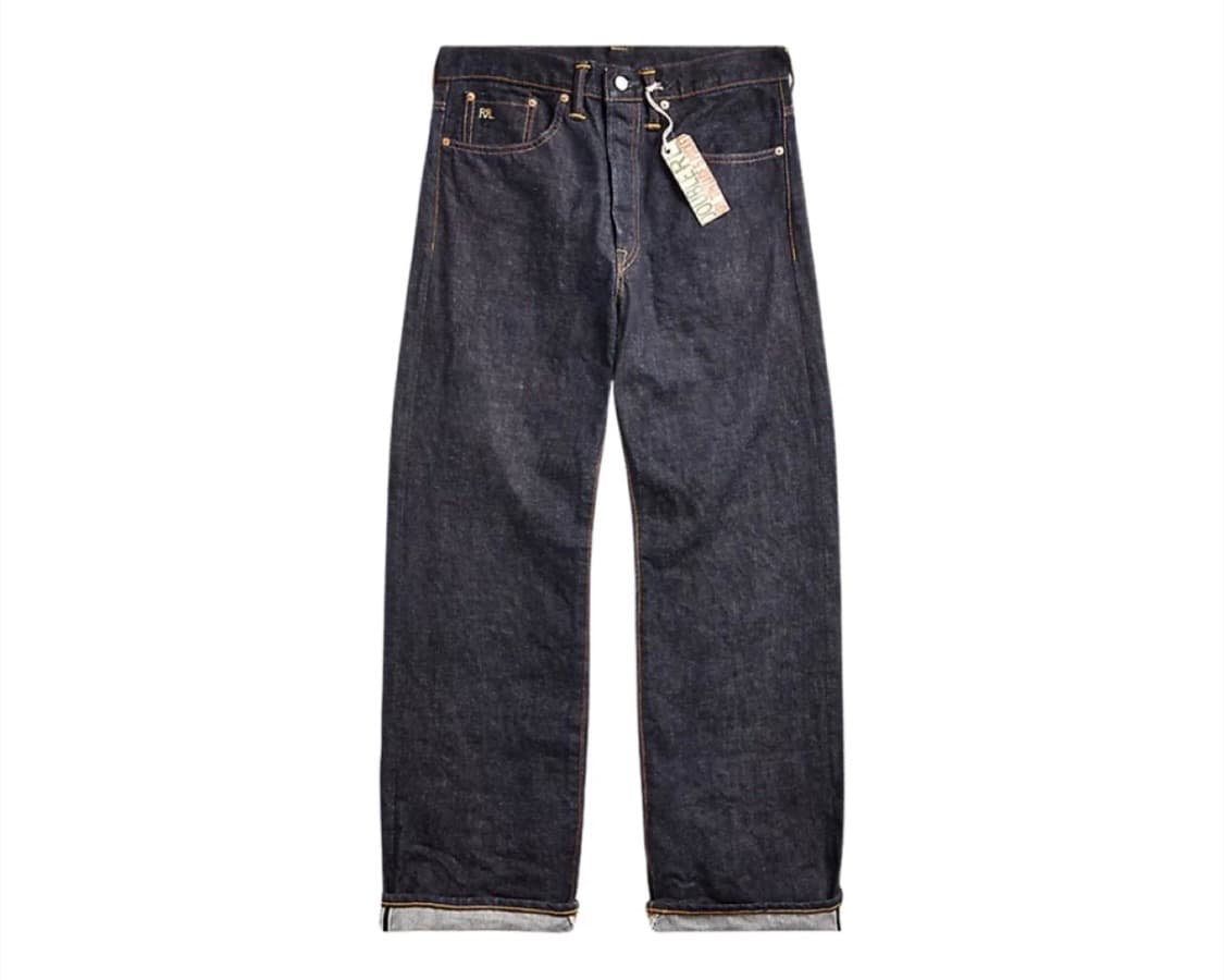 RRL 빈티지파이브포켓 원워시 33/32 네이비 상품이미지1