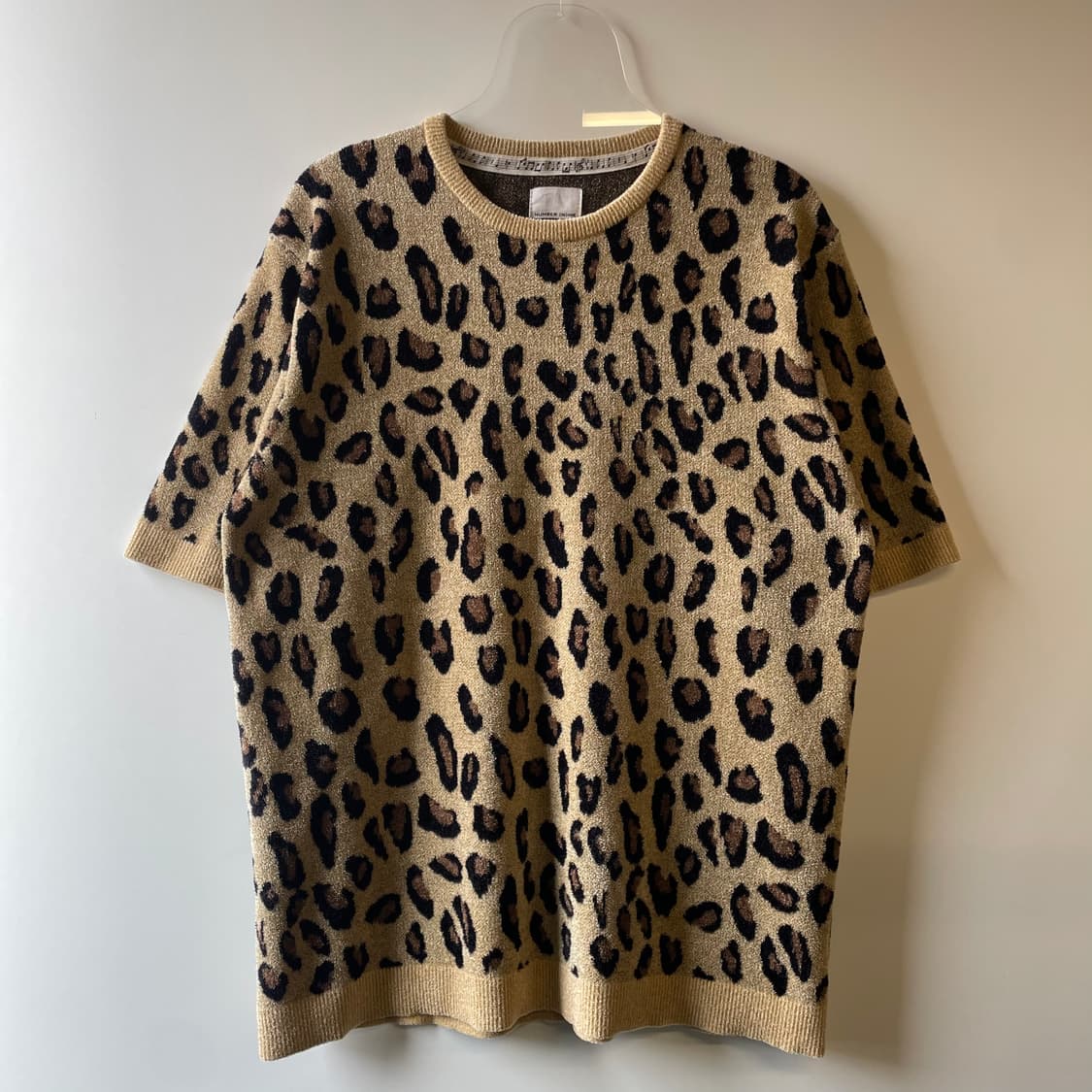 넘버나인 레오파드 니트 반팔 상품이미지2