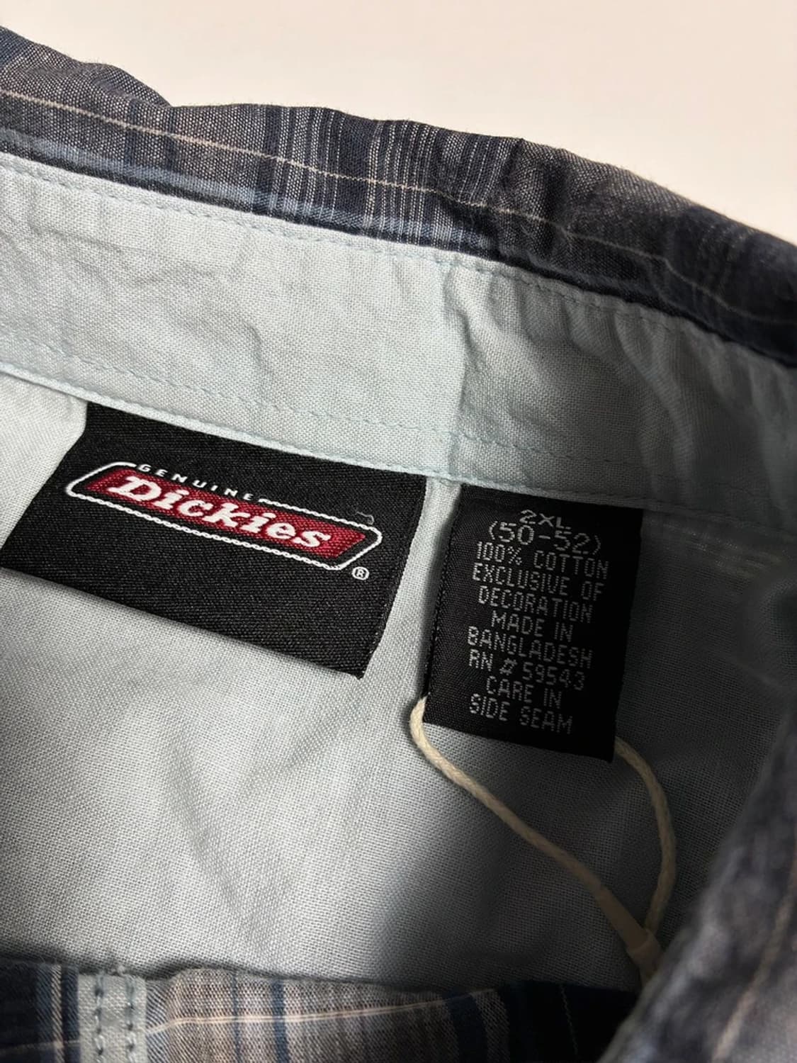 디키즈 Dickies 빈티지 체크 반팔 워크 셔츠 R1393 상품이미지6