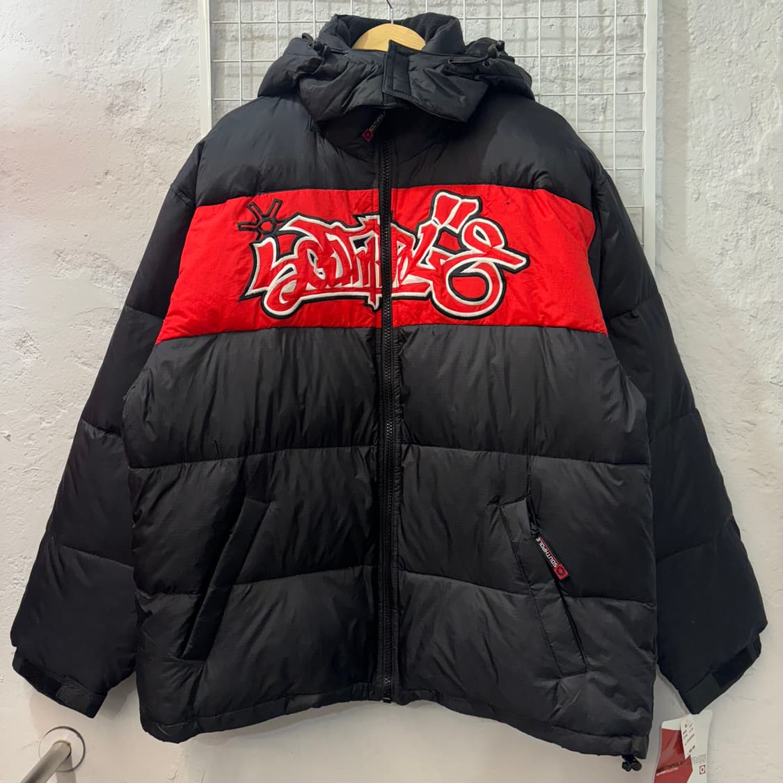 90s 사우스폴 올드스쿨 블랙 패딩 XL 상품이미지1