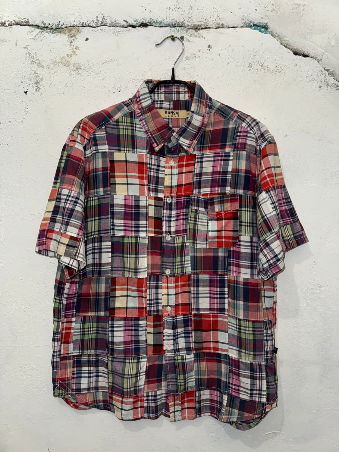 Kansai jeans 간사이진스 체크 반팔 셔츠 상품이미지3