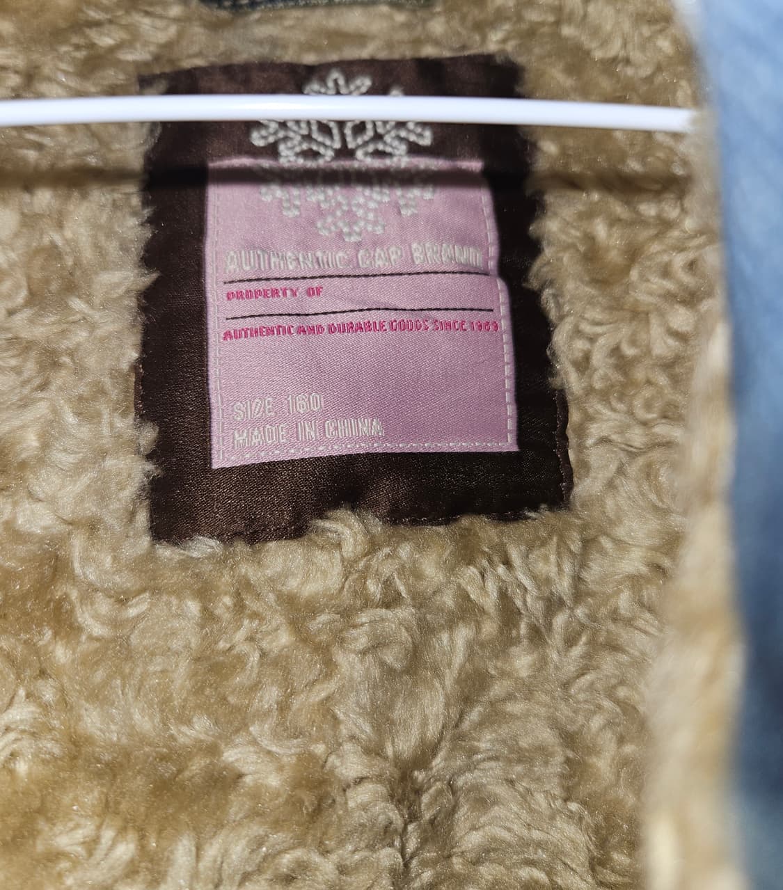 authentic gap 퍼 트리밍 젬스톤 데님 자켓 상품이미지4