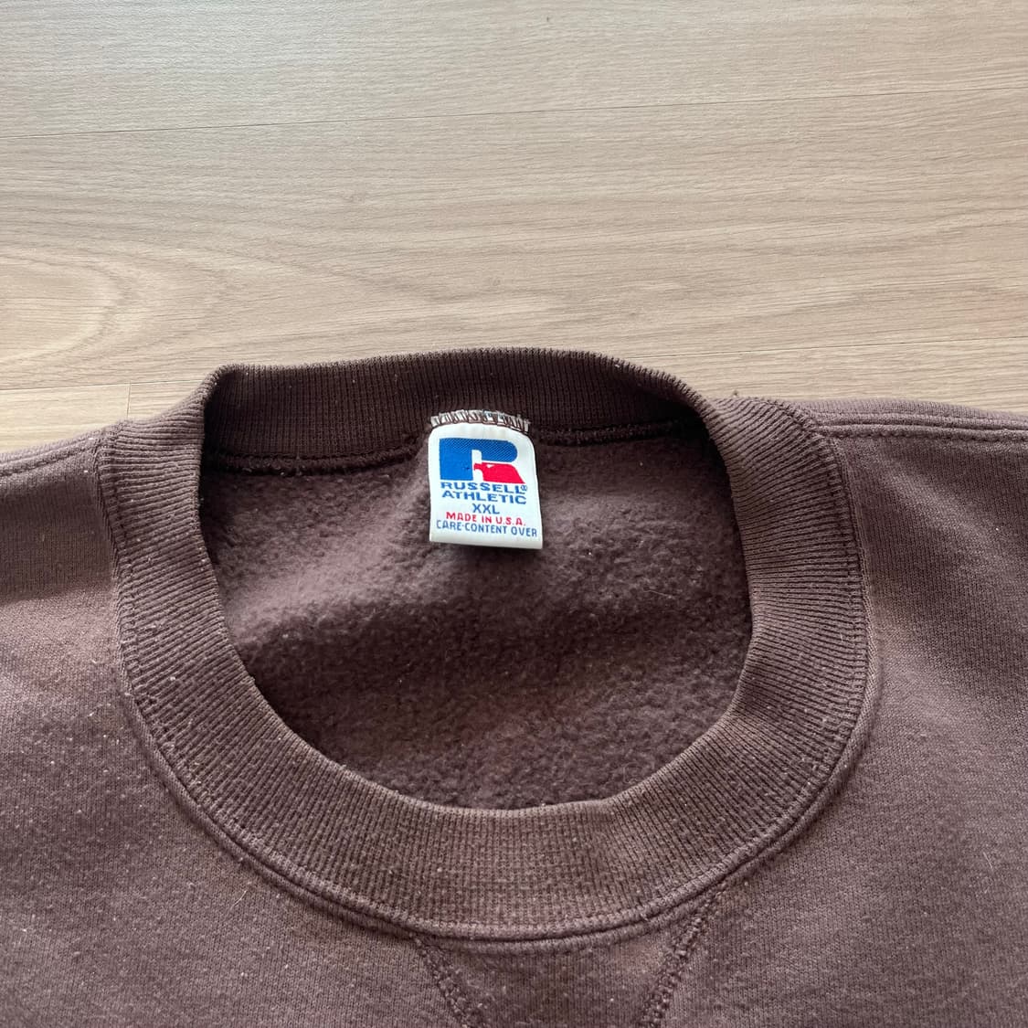 [2XL] 90s 빈티지 러셀 스웻셔츠 맨투맨 초코브라운 상품이미지2