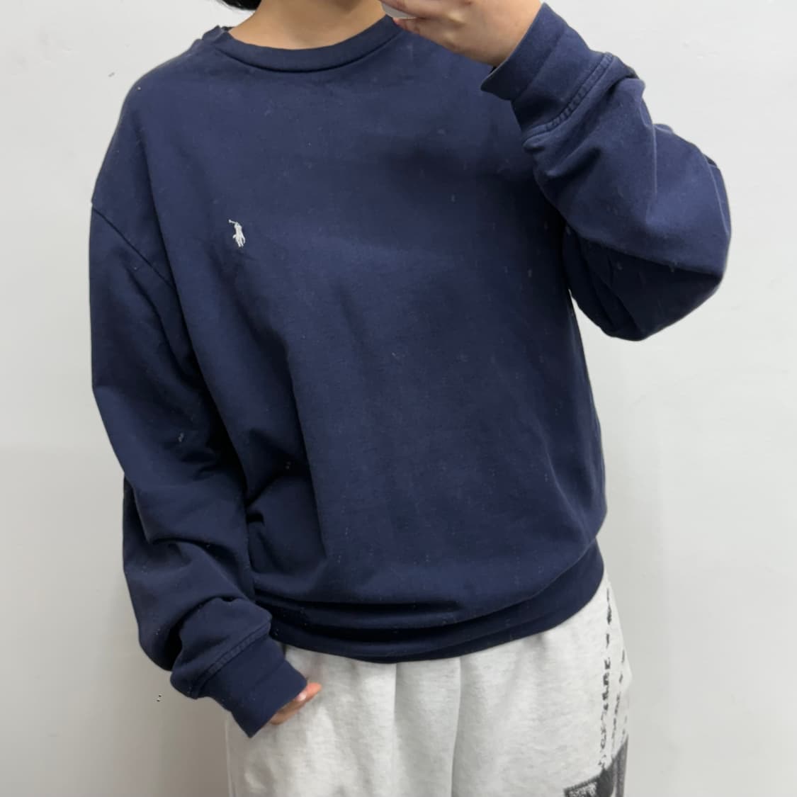 [M] 폴로 골프 네이비 맨투맨 상품이미지1