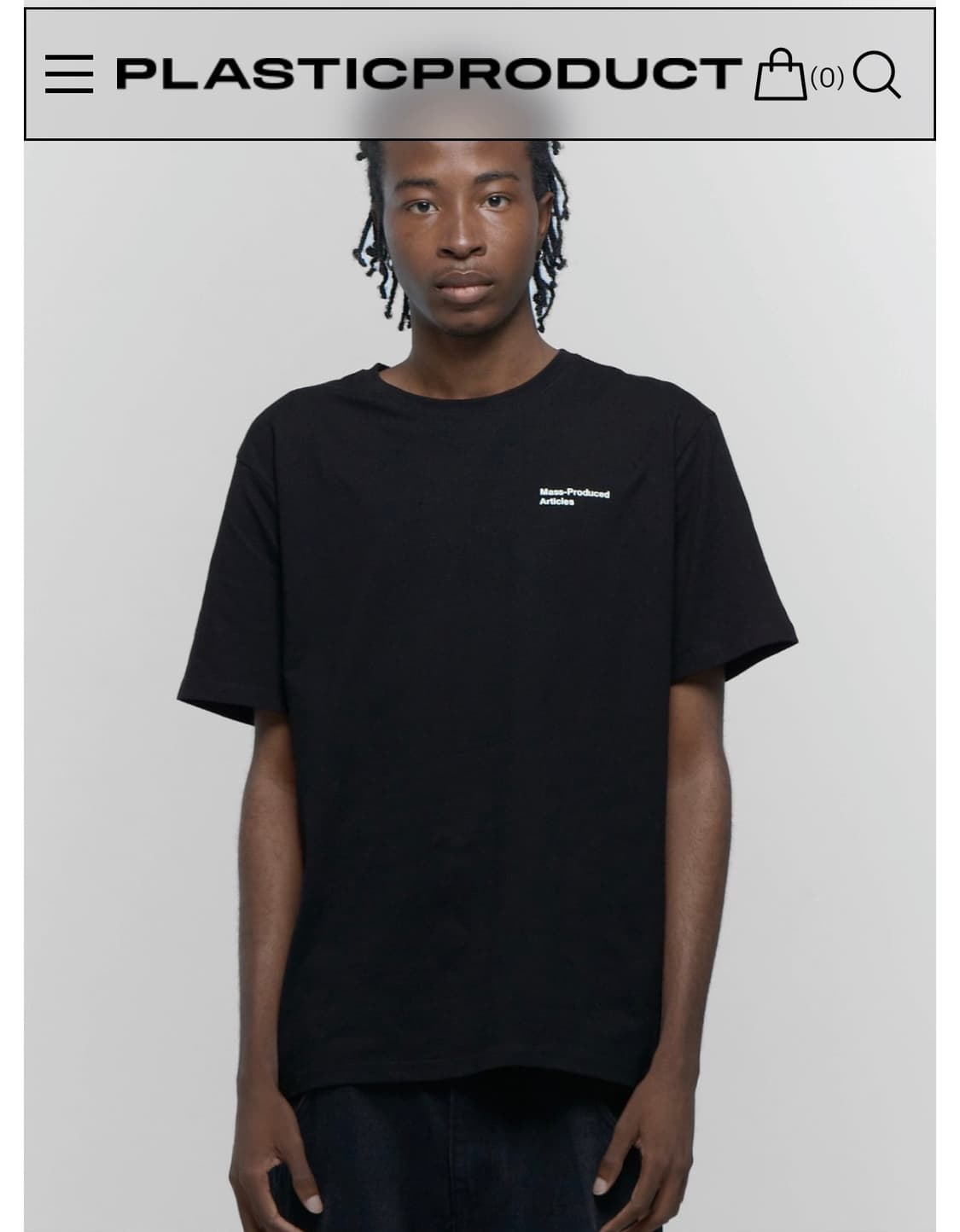플라스틱프로덕트 반팔 MPa T-SHIRT (BLACK)  상품이미지1