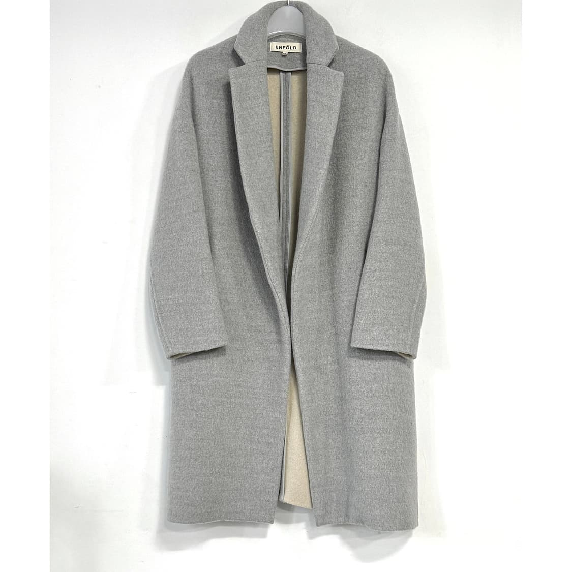 엔폴드 ENFOLD 울 슬릿 롱 코트 상품이미지1