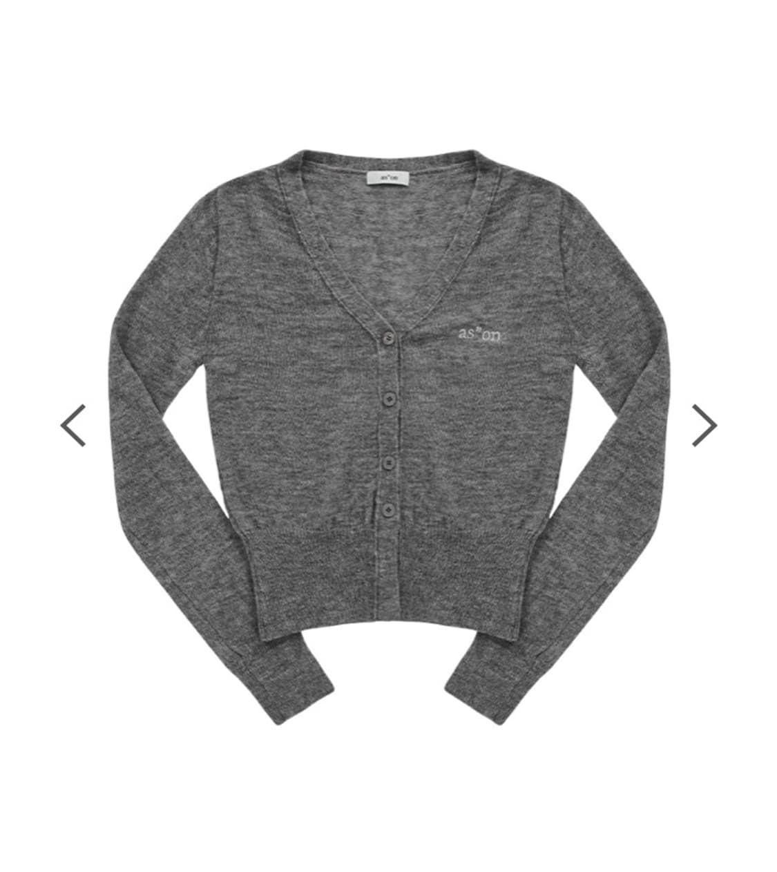 새상품 애즈온 베를린 가디건 그레이 상품이미지2