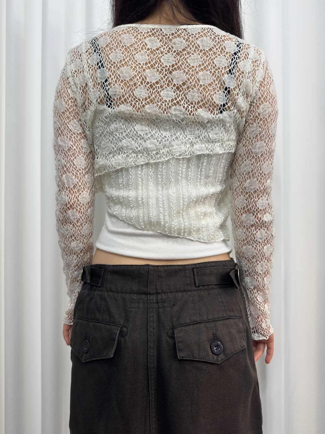 mesh lace top 상품이미지5