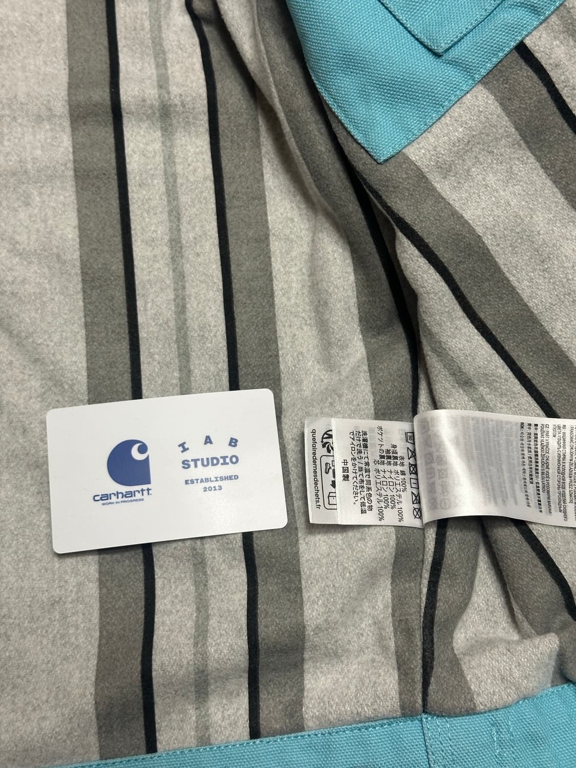 칼하트 WIP x 아이앱 스튜디오 OG 디트로이트 자켓 밀키 블루 상품이미지4