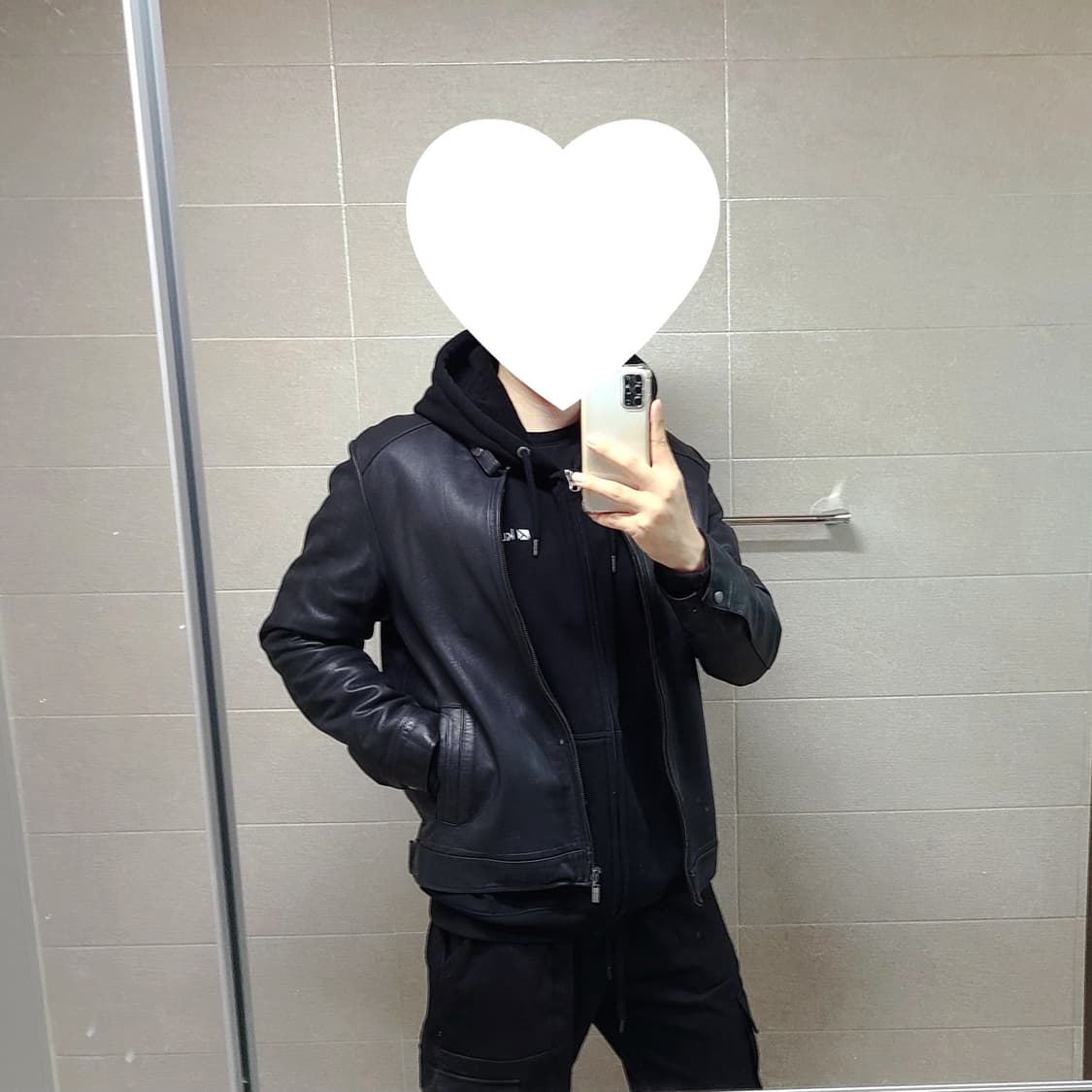 [100-105] 올젠 양가죽 싱글 레더 자켓 상품이미지2