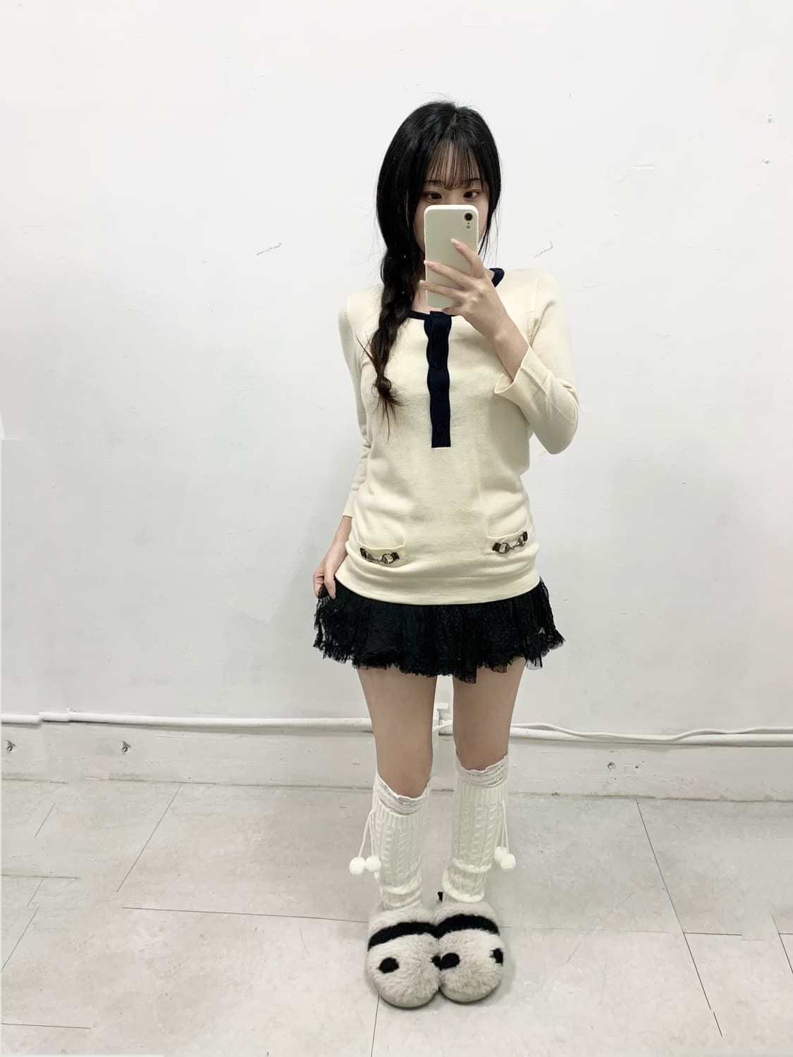 [ESTNATION] 로걀 아이보리 버클 니트 상품이미지2