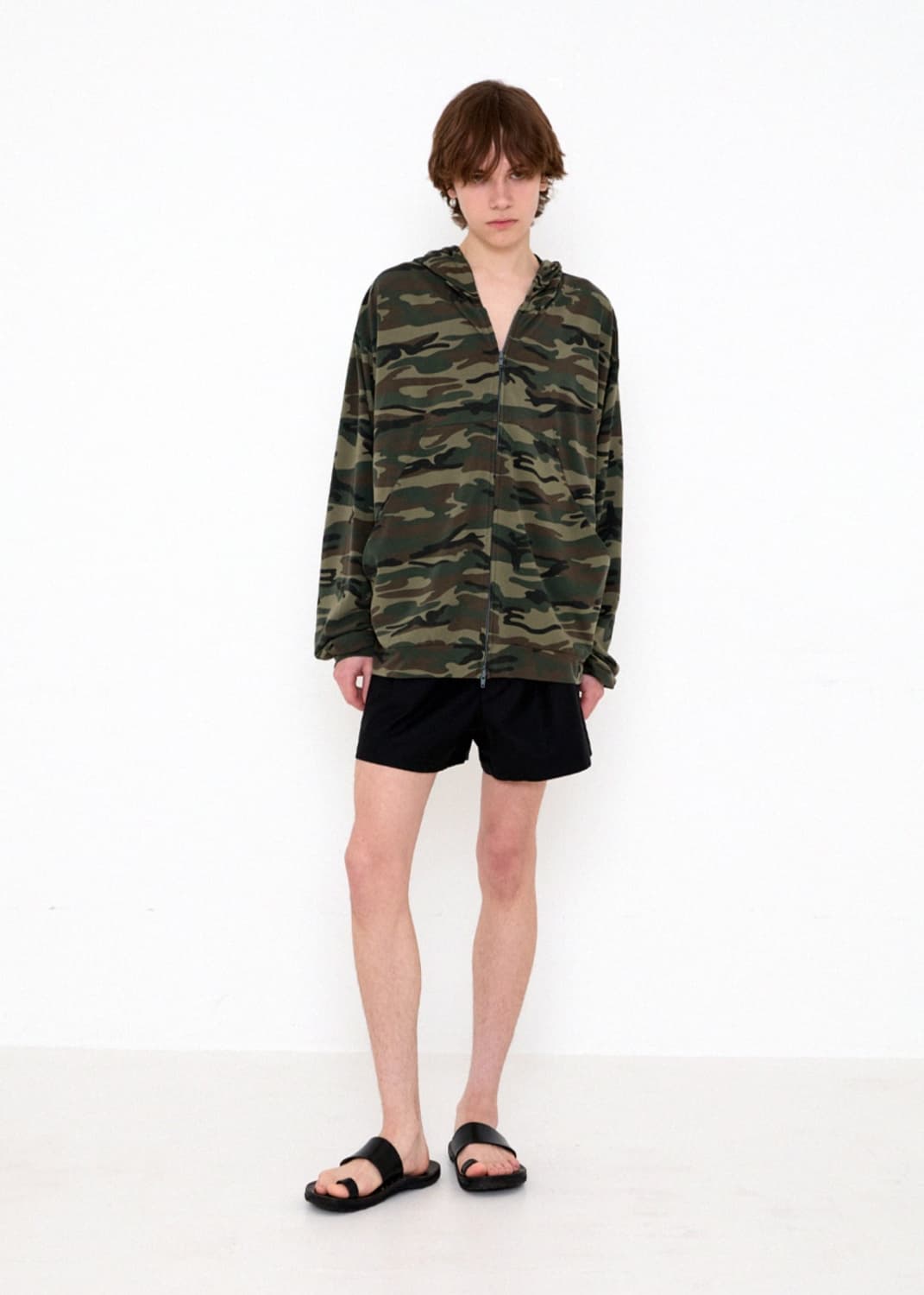 261 CAMO LIGHTWEIGHT ZIP HOODIE (WOODLAN 상품이미지1