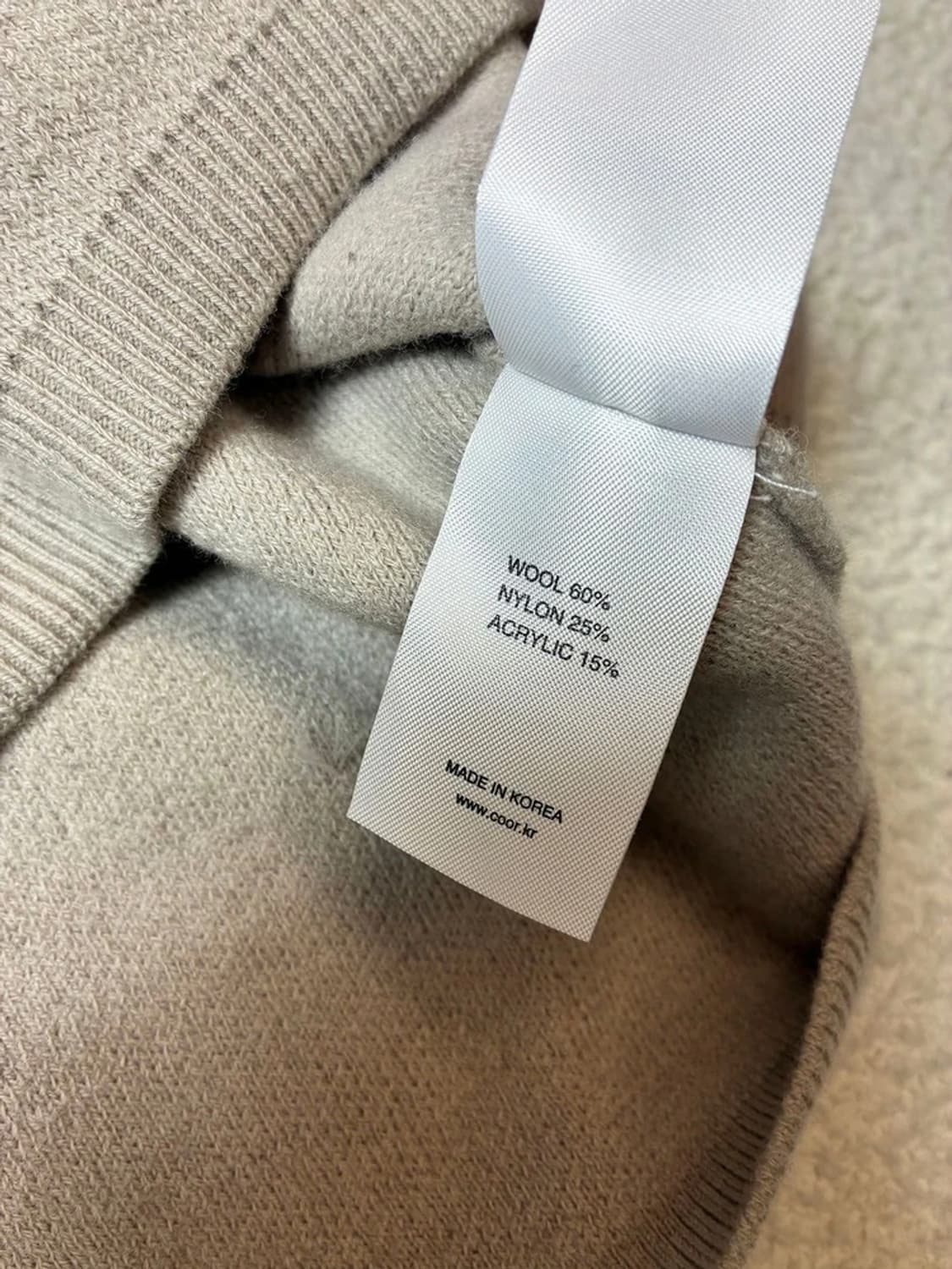 쿠어 Coor 탑필 울 라운드 니트 PN7010 상품이미지7