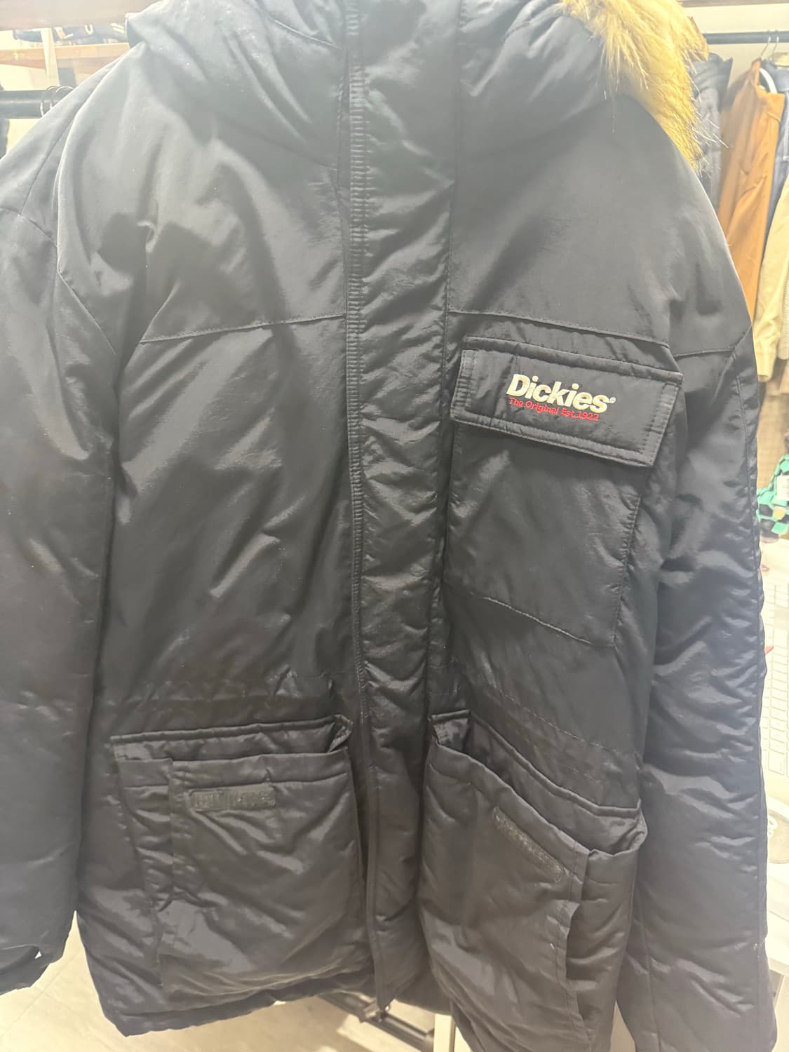 Dickies 빈티지 패딩 후드 자켓 XL 상품이미지1