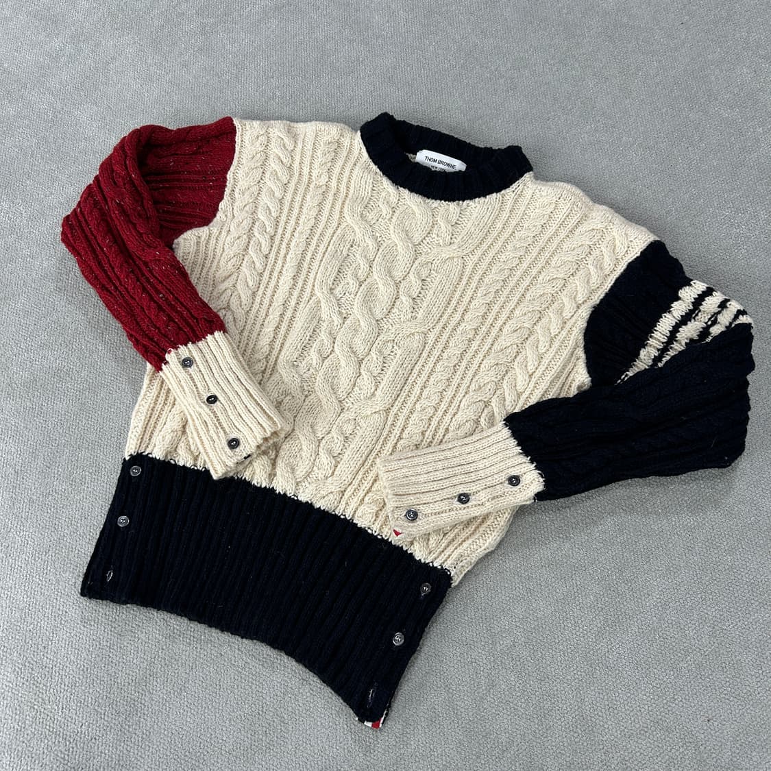 톰브라운 케이블 니트 멀티컬러 m 상품이미지1