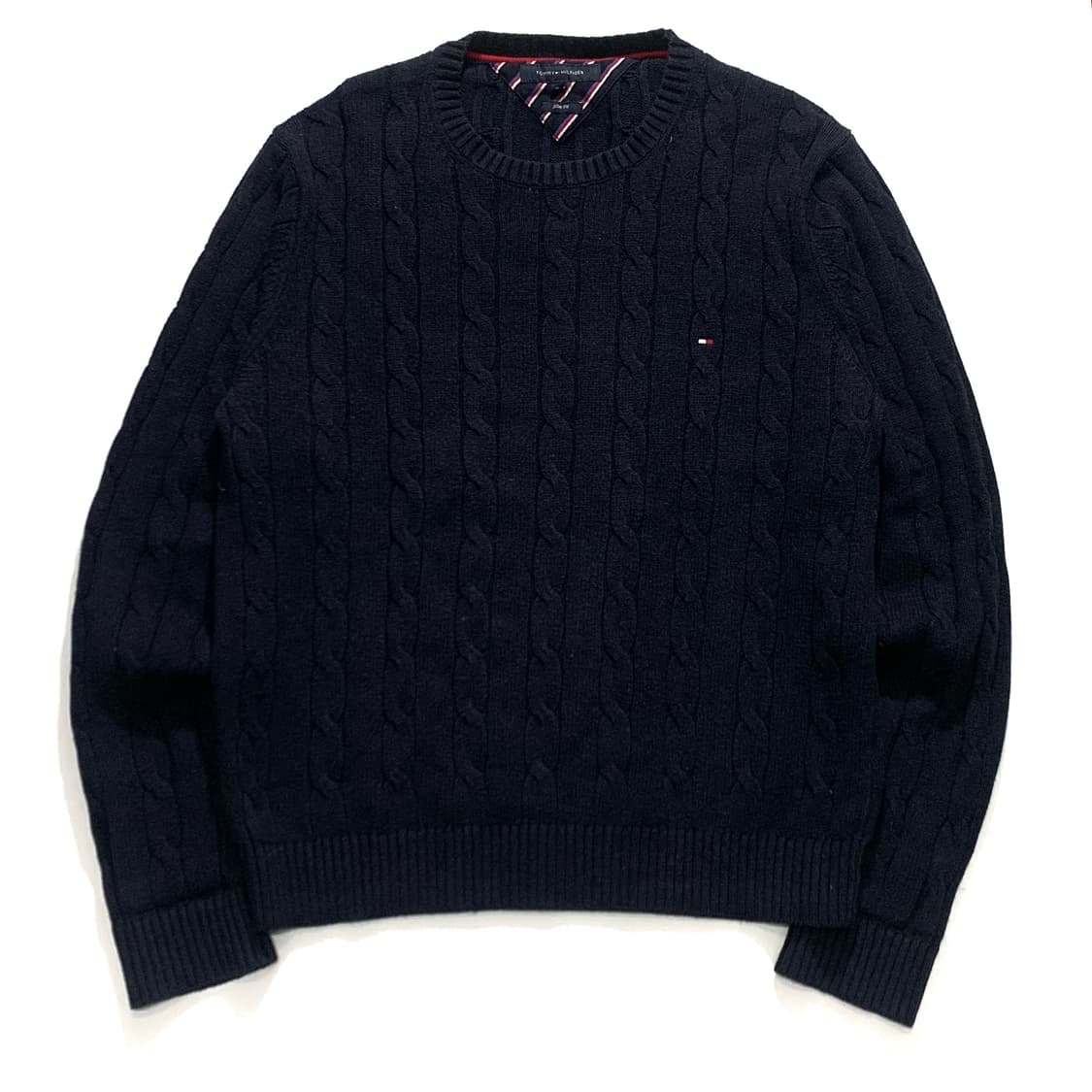 타미힐피거 네이비 케이블 니트   상품이미지1