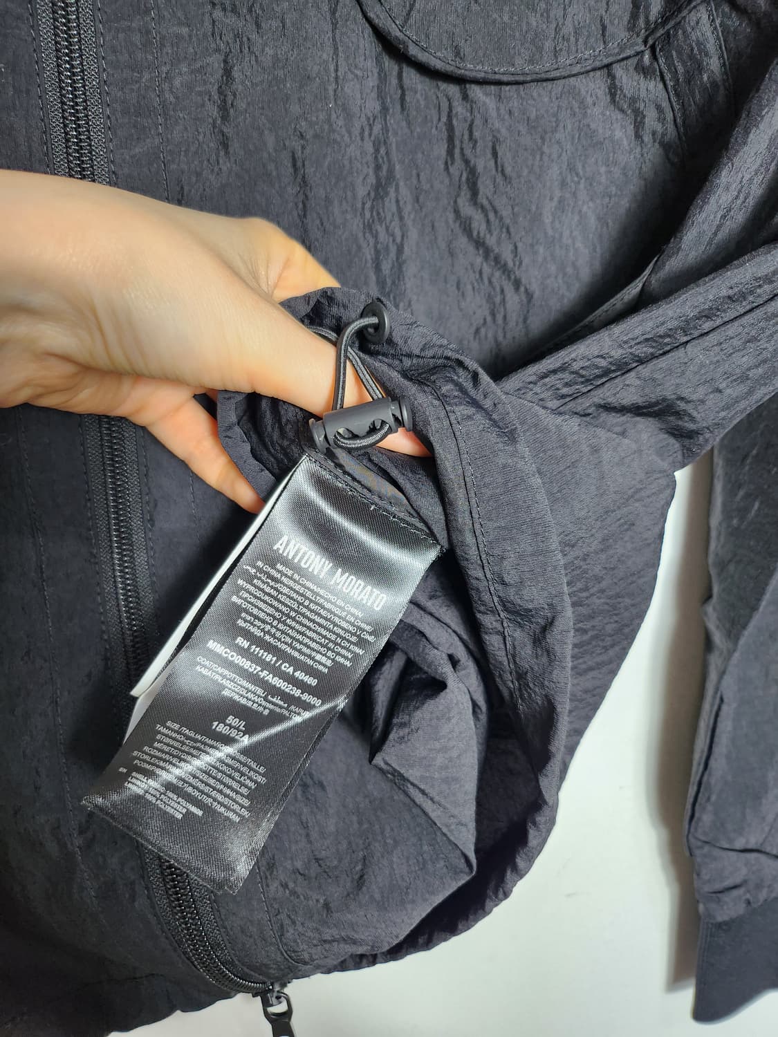 안토니모라토 블랙 나일론 자켓 상품이미지4