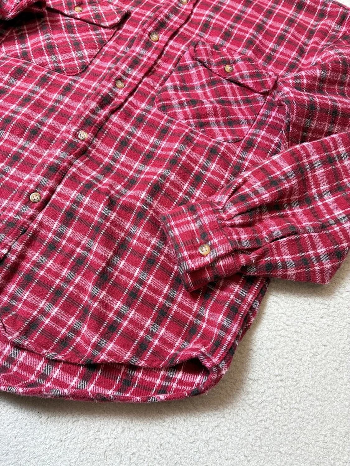 레이디 랭글러 90's 재팬 더블 포켓 체크 남방 PN7879 상품이미지4