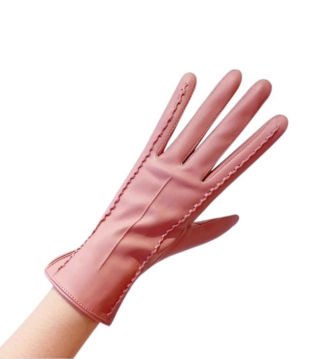 핑크 가죽장갑 여성용 (새상품) 상품이미지1