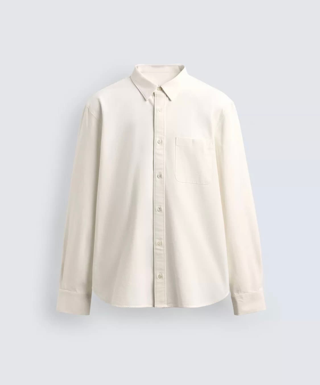 자라 오리진 화이트 워싱 데님 셔츠 상품이미지1