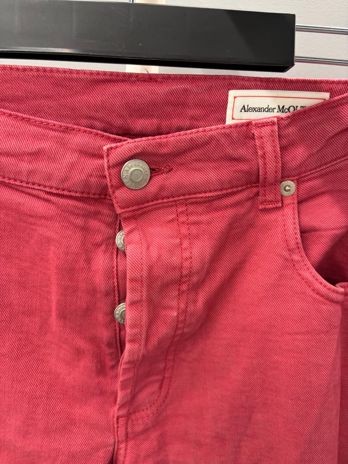 Alexander McQueen red ombre jean 48 상품이미지3