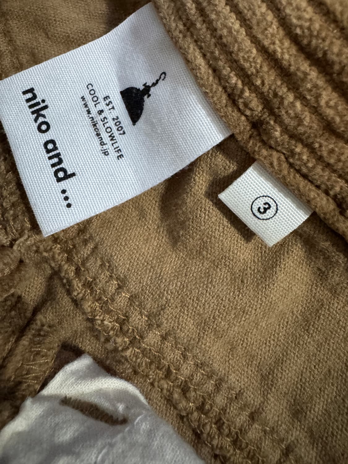 여성 니코앤드 일본빈티지 코듀로이 와이드팬츠 27.5인치 상품이미지3