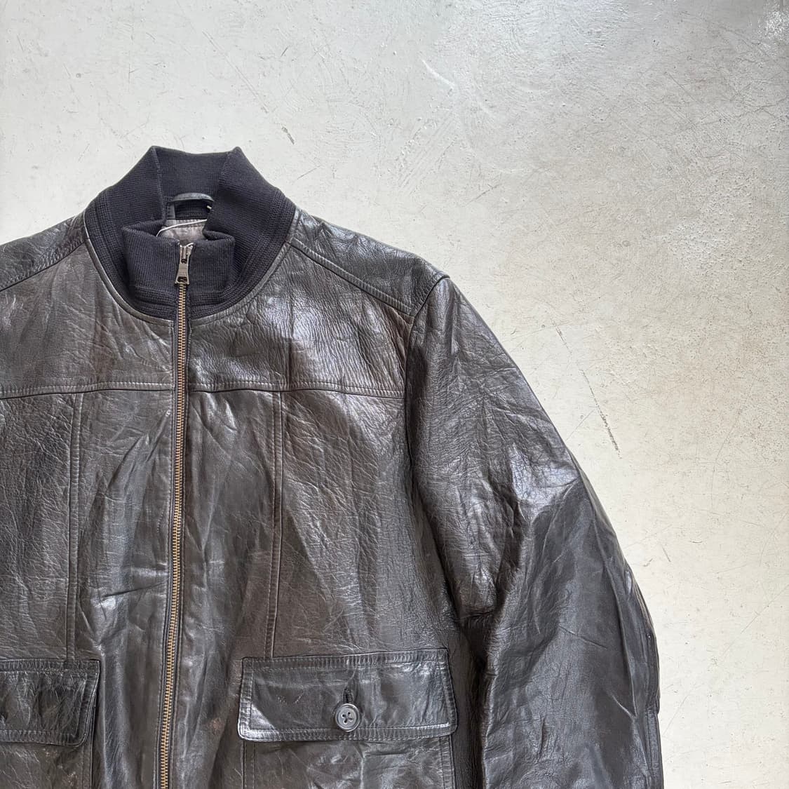 바나나 리퍼블릭 빈티지 양가죽 자켓 L 상품이미지2