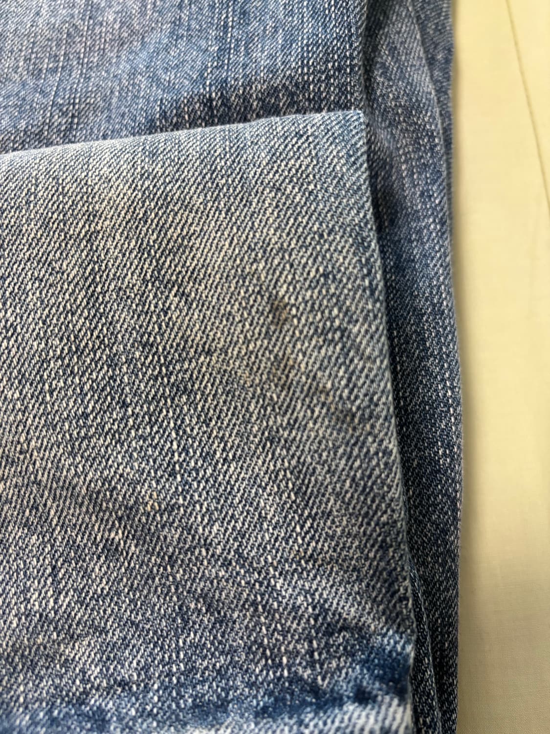 밈더워드로브 오로라 워시드 와이드 데님 팬츠 블루 상품이미지3