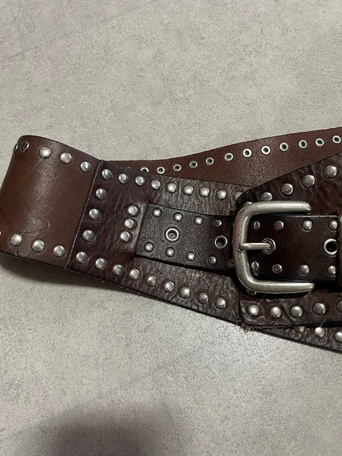 자라 빈티지 스타일 스터드 와이드 벨트 상품이미지5
