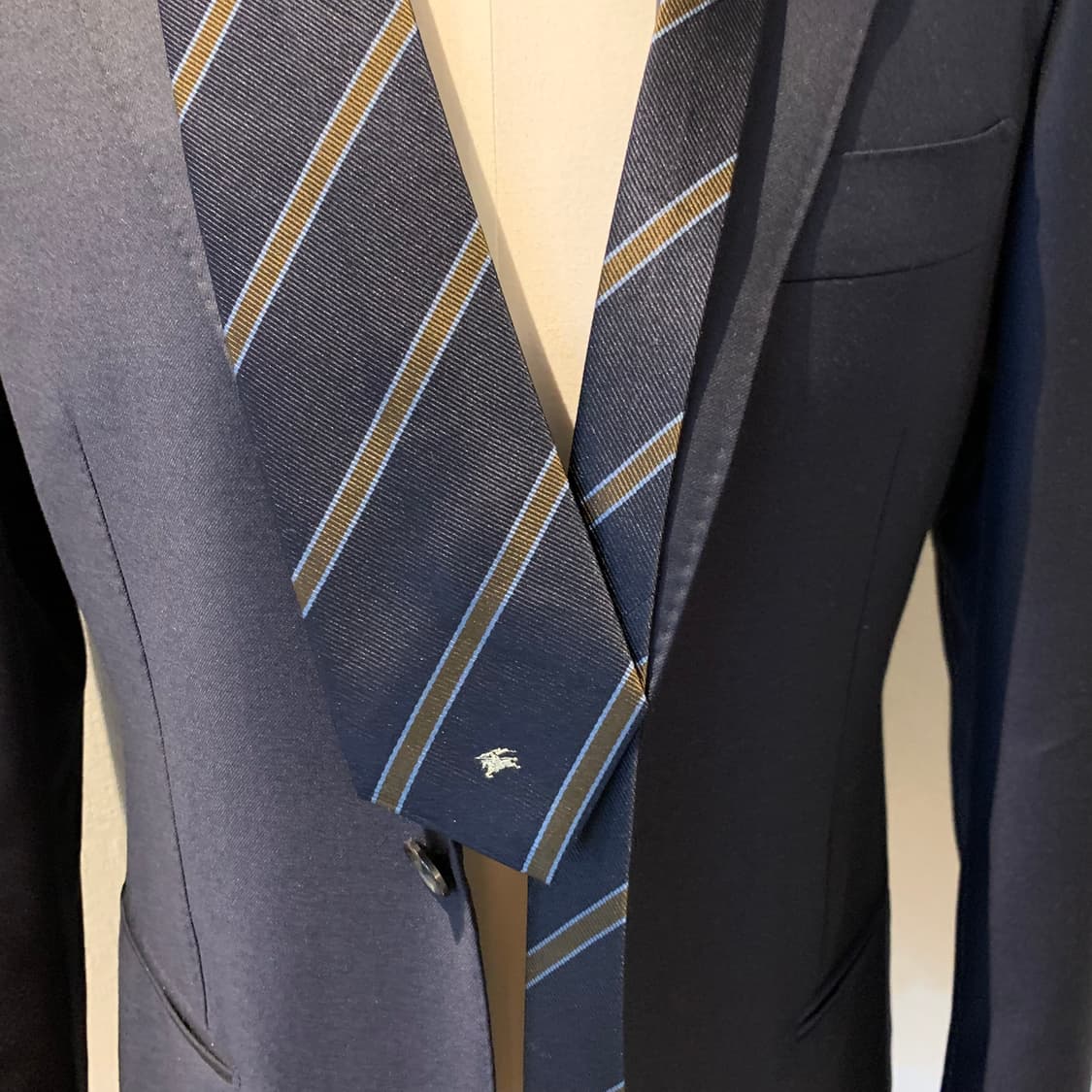 버버리(BURBERRY) 정장 스트라이프 넥타이 명품 A+등급 7.8cm 상품이미지2