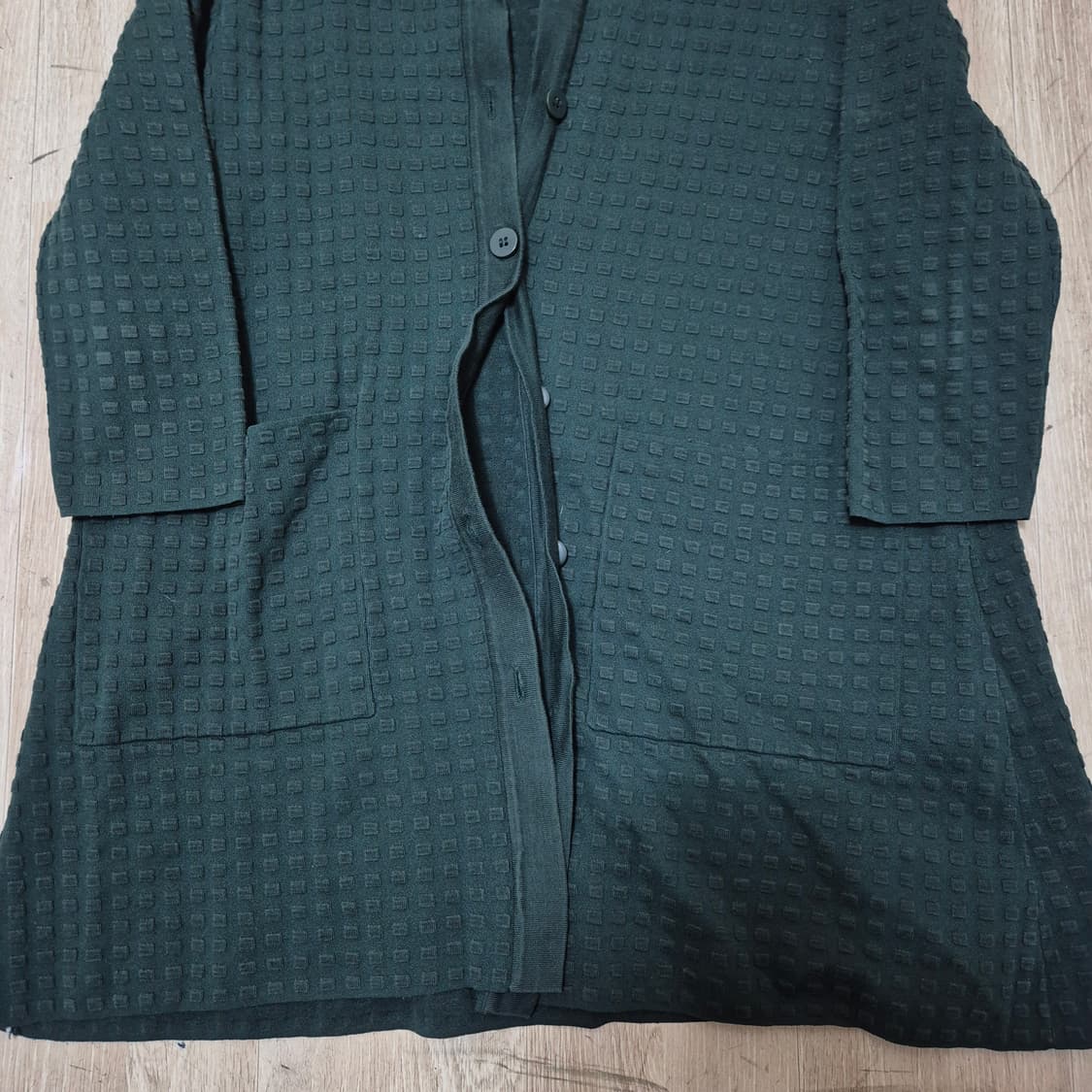 COS 코스 다크 그린 미디 가디건 상품이미지3